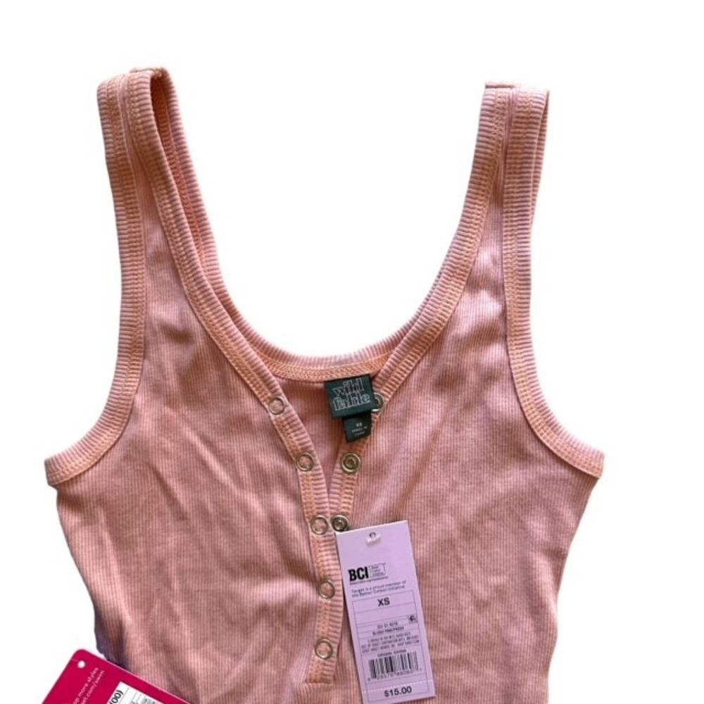 NWT! XS Bundle Lot Pink Ribbed‎ Wild Fable Bodysuit & XS Blue Xhiliration Bikini - Picture 2 of 5